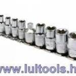 Dugókulcs készlet 9 részes külső Torx 1/4", 3/8" CrV fotó