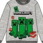 Minecraft gyerek pulóver grey 10év fotó