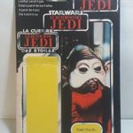 Star Wars Vintage Cardback Tri-Logo Nien Nunb 79 Back 1983 Palitoy fotó