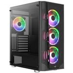 Számítógépház Aerocool Prism v3 ARGB ATX Fekete Edzett üveg (ACCM-PB29143.11) fotó