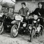 Fiatalok Pannonia, Mz, Jawa, motorkerékpárokon, jármű, közlekedés, szocializmus, 1970-es évek, Er... fotó