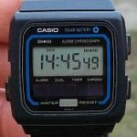 VINTAGE CASIO (189) W-15 NAPELEMES KARÓRA fotó