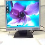 Monitor TFT NEC AccuSync LCD73VM multimédiás hangszórókkal 17" ezüst fekete fotó