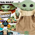 23-25 cm-es Star Wars Animatronic Galactic Snackin Grogu / Baby Yoda figura - interaktív etethető, m fotó