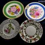 4 DB DEKORATÍV MÁRKÁS HIBÁTLAN PORCELÁN TÁNYÉR EGYBEN X fotó