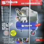 ÚJ STRAUS KOMPRESSZOR LÉGKOMPRESSZOR OLAJOS 25L / 1500W / 2LE fotó