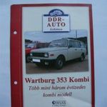 Wartburg 353 kombi ismertető kártya 1 FT-RÓL NMÁ! 2. fotó