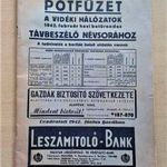 M. Kir. Postavezérigazgatóság telefonkönyv hivatalos vidéki távbeszélő névsor 1942 Trianon fotó