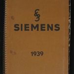 Siemens villamossági katalógus 1939 fotó