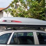 MINT AZ ÚJ!!! FÉLÁRON!!! SVÉD!!! Thule Polar 500 síbox tetőbox 330 l-es 225x52x34 cm-es sí tető box fotó