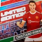 Cristiano Ronaldo Manchester United Limited Edition focis kártya Panini Adrenalyn XL FIFA 365 2022 fotó