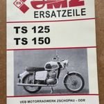 MZ TS 125, 150 alkatrészkatalógus fotó