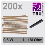 TRU COMPONENTS TC-12888484 T22P104 Szénréteg ellenállás készlet Axiális kivezetéssel 0.5 W 0.05 %... fotó