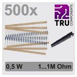 TRU COMPONENTS TC-12888476 T22P082 Fémréteg ellenállás készlet Axiális kivezetéssel 0.5 W 0.01 % ... fotó