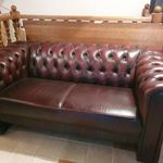 Chesterfield bőr ülőgarnitúra fotó