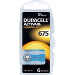 Duracell Hallókészülék elem ZA 675 1.45 V 6 db 630 mAh Cink-levegő Activair 675 fotó