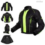 FLUO HIVIS Motoros kordura túra SPORT KABÁT cordura 4 évszakos dzseki termobéléssel NYÁRI - XL fotó