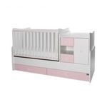 Lorelli MiniMax kombi ágy 72x190 - White / Orchid Pink fotó