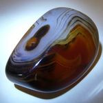 ÁSVÁNY Achát (agate) Agate 419, 45 karát 83, 89 gramm 52, 17 mm Madagascar EXTRA "áttetsző" fotó