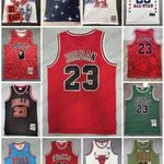 Új MITCHELL & NESS NBA MEZ Mezek MICHAEL JORDAN VINTAGE RETRO CHICAGO BULLS 23 45 12 ALL STAR fotó