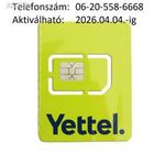 ÚJ!!! Yettel-es (Telenor-os, Pannon-os) normál-micro SIM kártya Könnyű hívószámmal !!! fotó