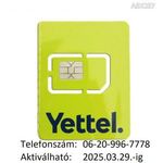 ÚJ!!! Yettel-es (Telenor-os, Pannon-os) normál-micro SIM kártya Könnyű hívószámmal !!! fotó