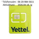 ÚJ!!! Yettel-es (Telenor-os, Pannon-os) normál-micro SIM kártya Könnyű hívószámmal !!! fotó