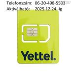 ÚJ!!! Yettel-es (Telenor-os, Pannon-os) normál-micro SIM kártya Könnyű hívószámmal !!! fotó