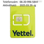 ÚJ!!! Yettel-es (Telenor-os, Pannon-os) normál-micro SIM kártya Könnyű hívószámmal !!! fotó