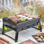 Összecsukható hordozható grillsütő faszénnel való használatra BearBQ InnovaGoods fotó