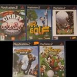 PS2 Játék Crazy Golf + Mr Golf + Go Go Golf + Everybody's Golf + Disney's Golf fotó