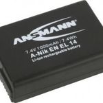 EN-EL14 Nikon kamera akku 7, 4V 1000 mAh, Ansmann fotó