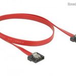 DeLock Cable SATA FLEXI 6 Gb/s 50cm Red Metal 83835 fotó