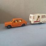 Régi Majorette Fiat 127 és Lakókocsi =A= fotó