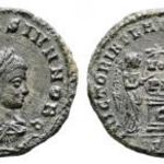 Római Birodalom Ritka II. LICINIUS Caesar Follis Ticinum 19mm/2, 7gr fotó