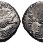 Marcus Antonius (Mark Antony) i.e. 44-30 Denarius, Legionary, gálya, Római Köztársaság / Birodalom fotó