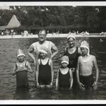 ?Szentmargitszigeti Palatinus Strandfürdő?. Budapest, fürdőruha, strand, , Horthy-korszak, 1933, ... fotó