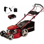 Einhell GC-PM 46 SM HW-E Li Power X-Change Benzin Fűnyíró Töltővel, Akkuval, Hásó kidobó 2000 W 1... fotó