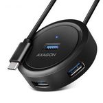 Axagon HUE-P1C SuperSpeed 4xUSB-A portos, USB-C csatlakozós hub (HUE-P1C) fotó