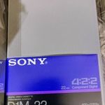 SONY digitális videómagnó kazetta, új, sosem használt D1M-22, ritkaság fotó