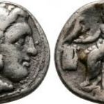 Nagy Sándor Alexander III i.e. 336-323 AR Drachma, Kolophon, ókori görög ezüst fotó