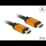 Delock High Speed HDMI kábel 48Gbps, 8K, 60Hz, 3m (86987) (DeLock86987) fotó