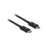 Delock 84847 Thunderbolt 3 - USB Type-C (apa - apa) kábel 2m - Fekete (84847) fotó