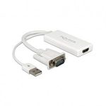 Delock VGA - HDMI adapter audió funkcióval (62460) fotó