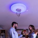 LED mennyezeti lámpa hangszóróval Lumavox InnovaGoods fotó