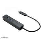 Akasa Connect 4SX USB 3.0 HUB (4 port) (AK-HB-08BK) fotó