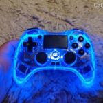 ready2gaming PS4 Pro Pad X LED Edition Kontroller - Szürke/Kék (PC/PS3/PS4/Android) fotó