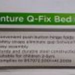 VENTURE Q-Fix Bed Guard leesésgátló összecsukható 75-90 cm állítható (ÚJ) fotó