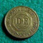 DOUWE EGBERTS PROFESSIONEEL B.V. 1977 KÁVÉ AUTOMATA ZSETON TOKEN fotó