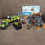 Lego City Vulkánkutató bázis 60124 hiánytalan, szép állapotban füzettel fotó